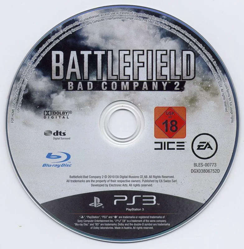 Battlefield Bad Company 2 - PS3 - Disc Only