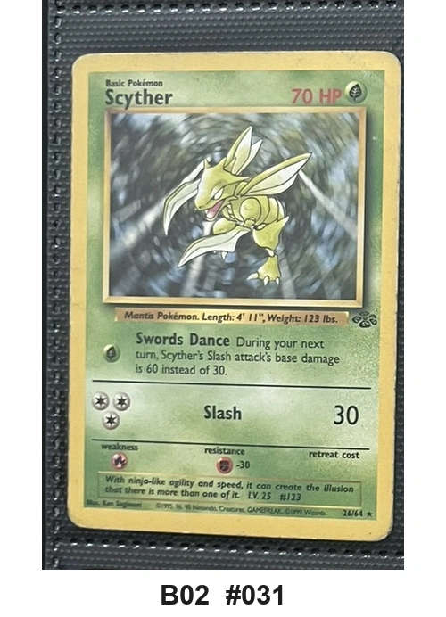 Pokemon TCG Scyther 26/64 - Jungle (Rare)