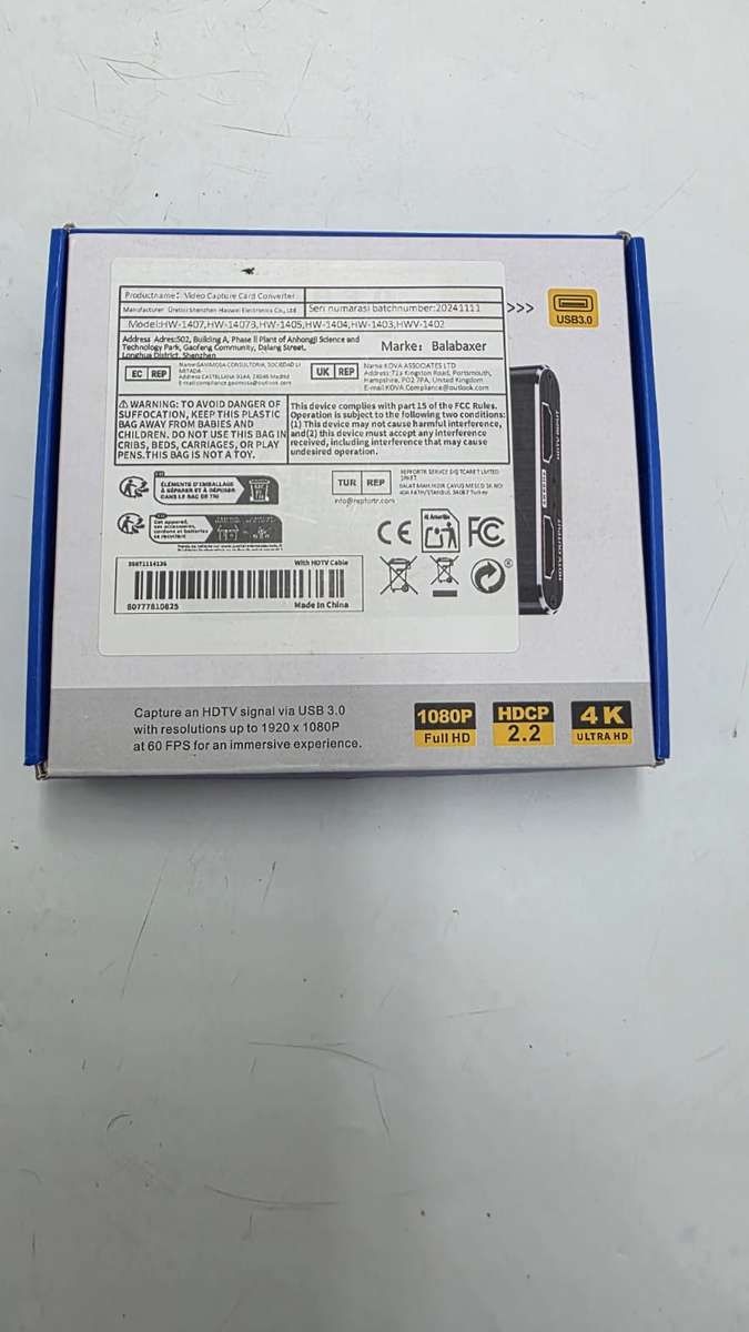  USB 3.0 HDMI Video Capture Card  1080P 60FPS | 4K Support 