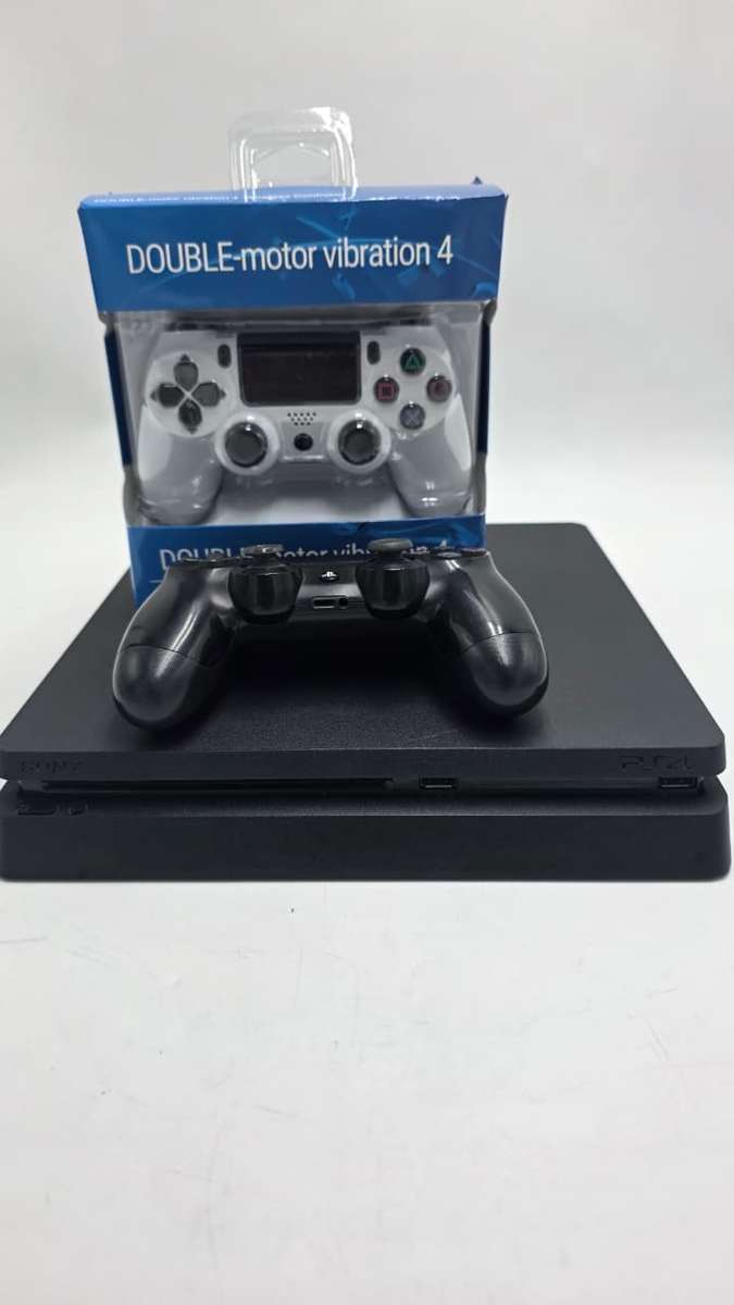  Sony PlayStation 4 Slim 500GB Bundle | OEM Controller + Brand New Wireless Controller