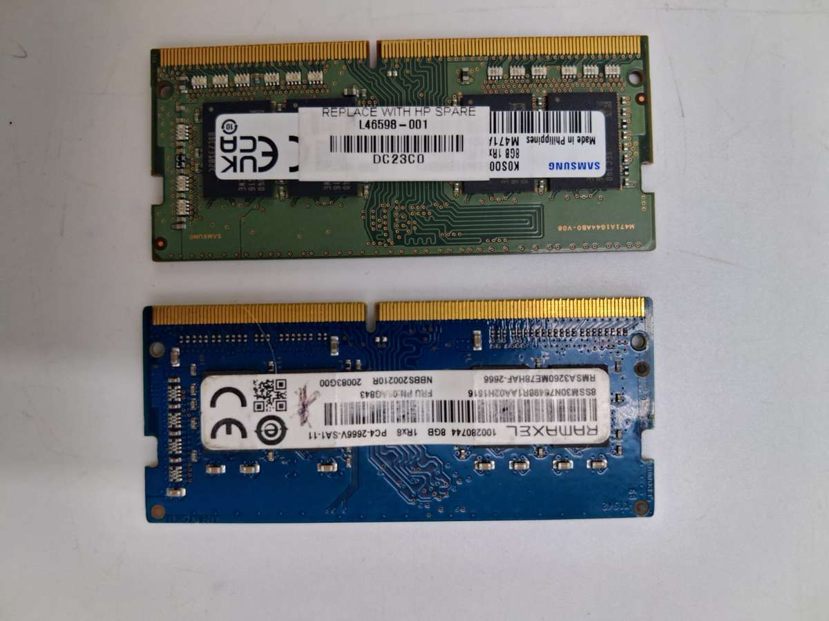  8GB DDR4 Laptop RAM  Samsung / Ramaxel  ONLY R450 EACH 