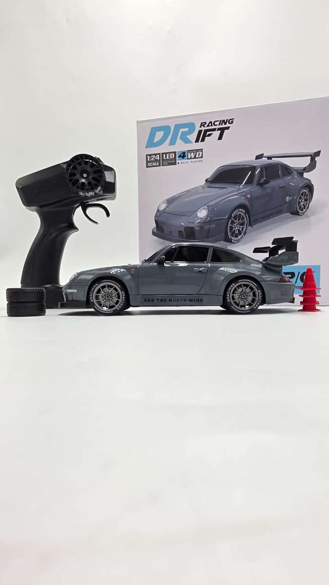 PORSCHE 911 NADO GREY DRIFT & SPIN RC CAR  READY TO DRIFT! 