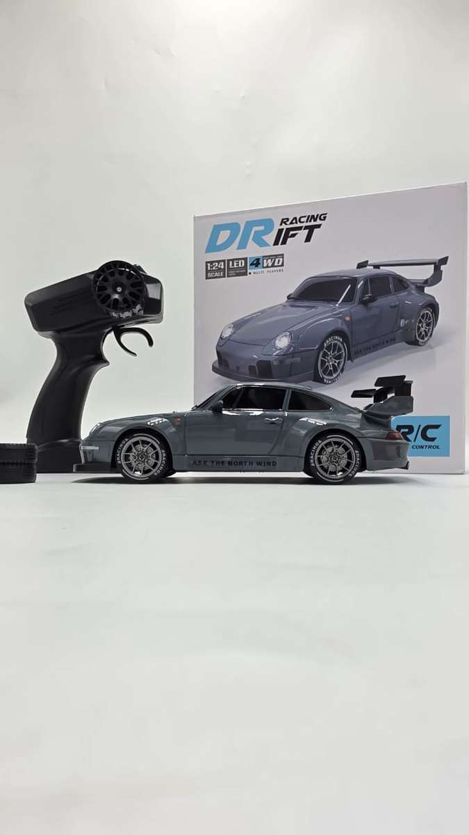 PORSCHE 911 NADO GREY DRIFT & SPIN RC CAR  READY TO DRIFT! 