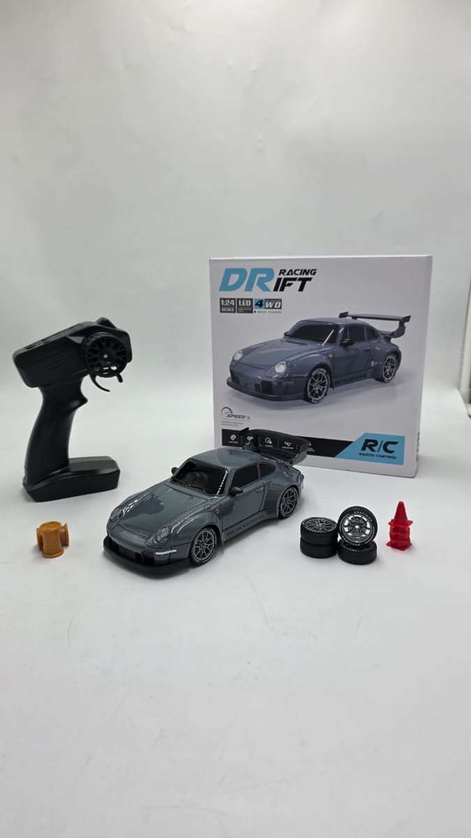 PORSCHE 911 NADO GREY DRIFT & SPIN RC CAR  READY TO DRIFT! 