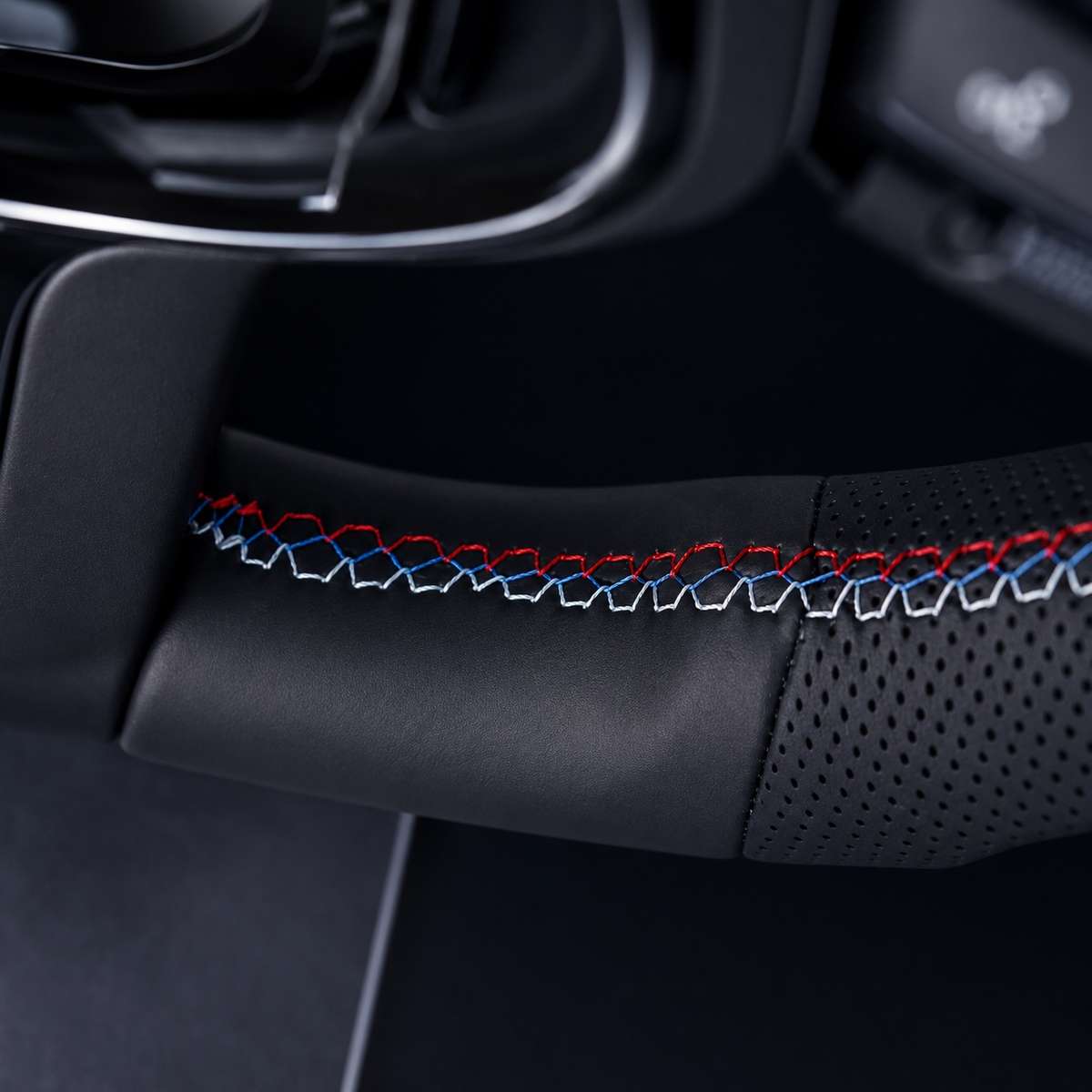 BMW M3 Style D-Shaped Sports Steering Wheel  Blue M1/M2 