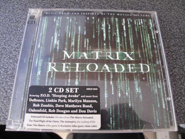 Various Artists : The Matrix Reloaded (music from and Inspired by the Motion Picture) : CD