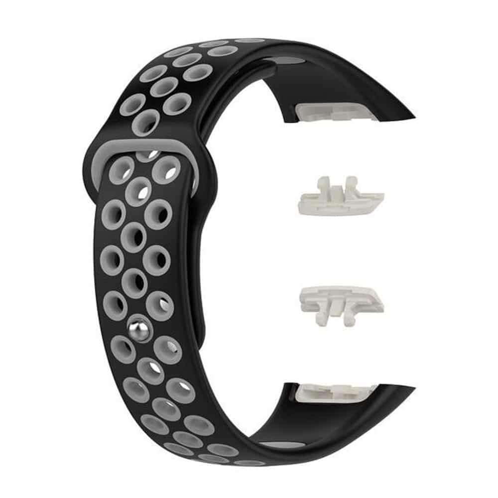 Killer Deals Silicone Strap for Huawei Band 6/Pro/ Honor Band 6 - Black+Grey