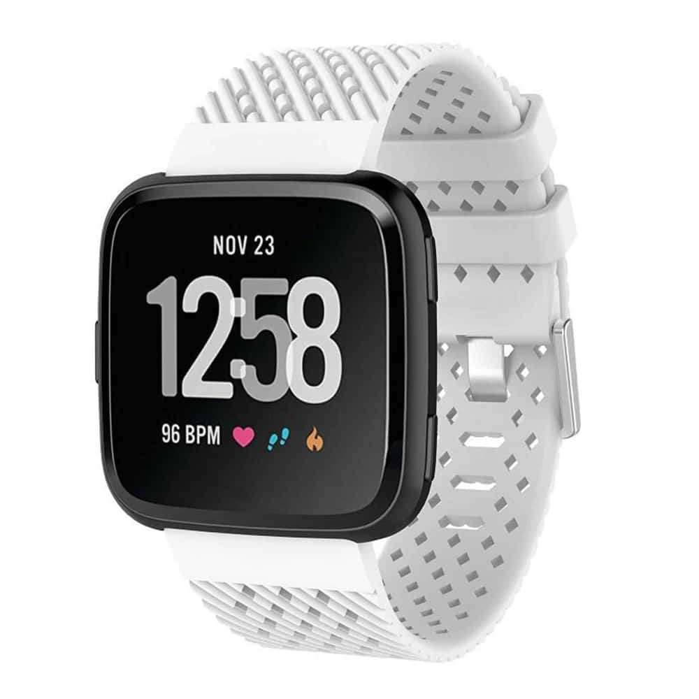 Killer Deals Silicone Strap for Fitbit Versa(M/L) - White