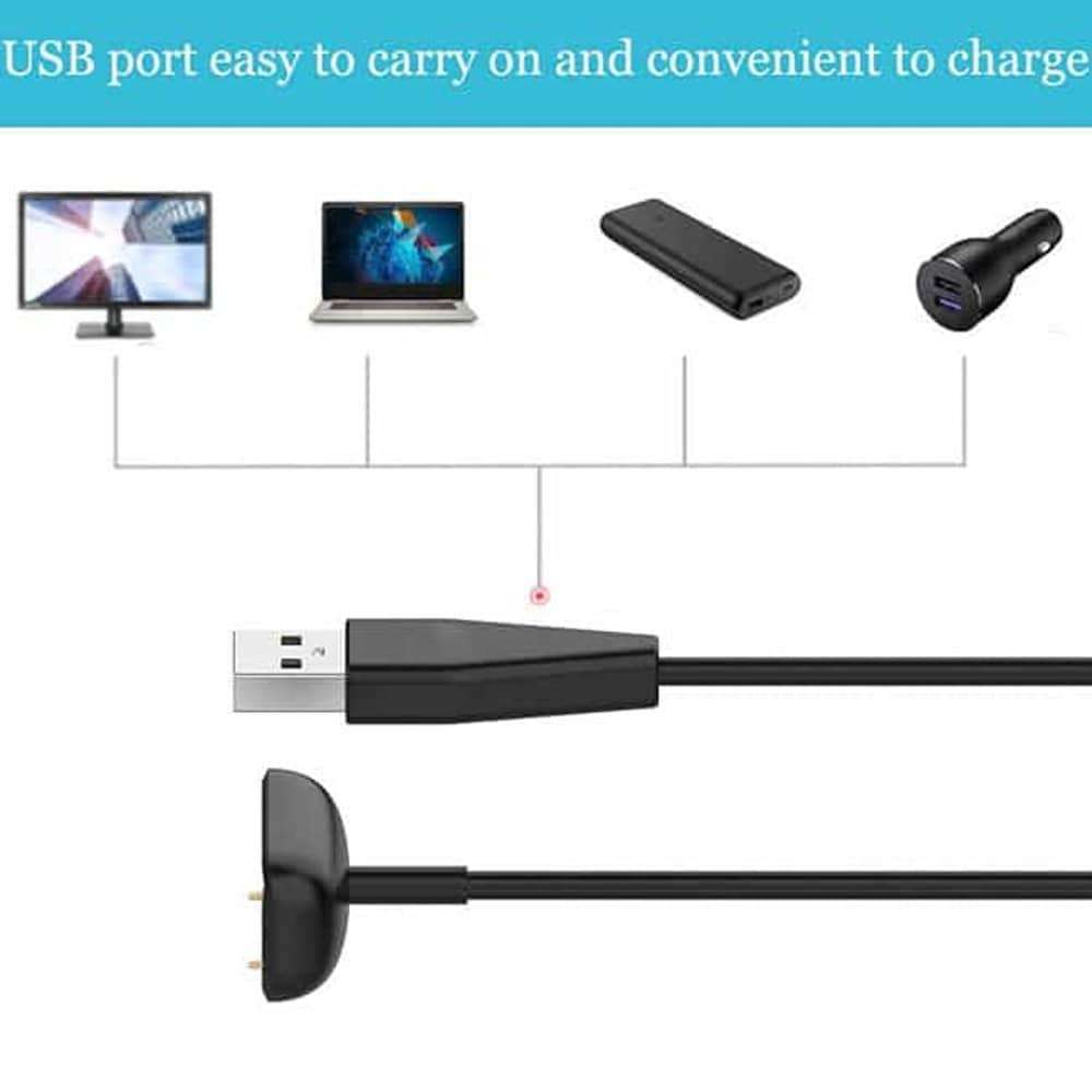 Killer Deals USB Cable Charger for Fitbit Charge 5/ Charge 6 / Luxe- 1m