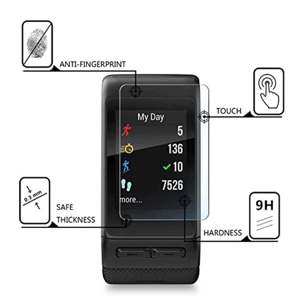 Killer Deals Garmin Vivoactive HR Clear Glass Screen Protector x3 Combo