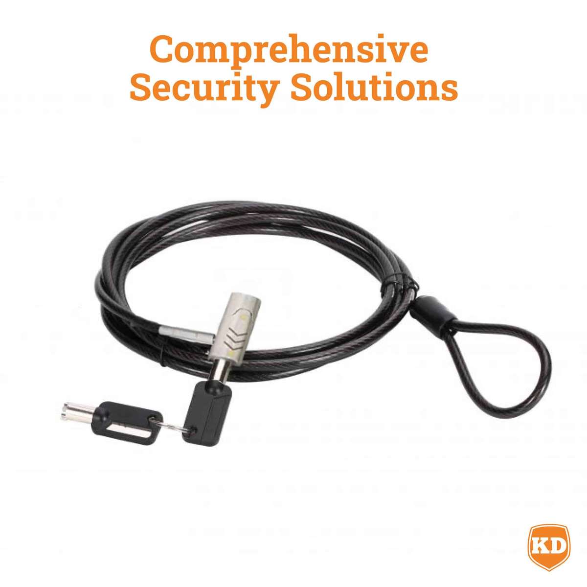 Killer Deals Key Type Security Desktop PC Computer Carbon Steel Wire Lock Cable