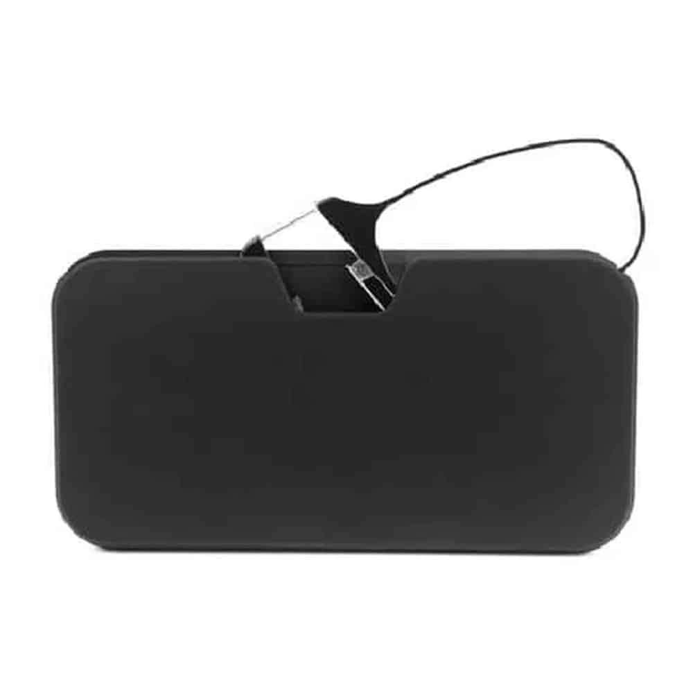 Killer Deals Pince Nez nose only reading glasses & case - (+1.5 strength)