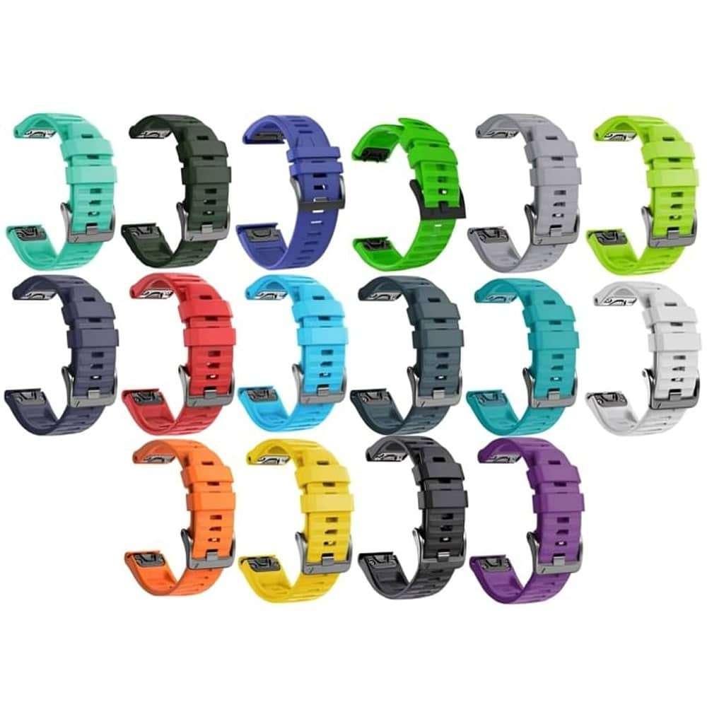 Killer Deals 22mm Silicone Strap for Garmin Fenix 5/ 6 / 7 / Approach S60- Navy