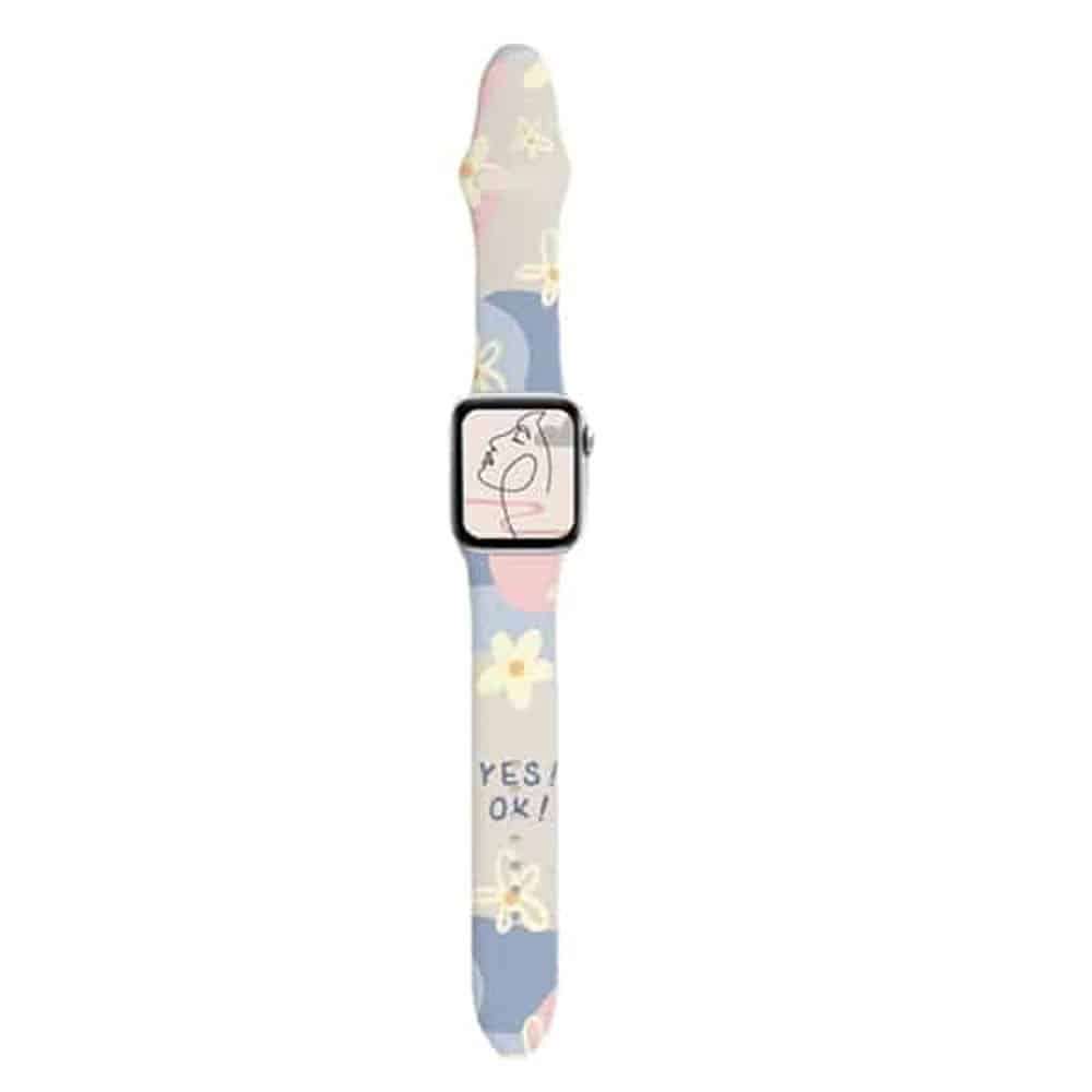 Killer Deals Silicone Strap for 42/44/45/49mm Apple Watch - Daisy