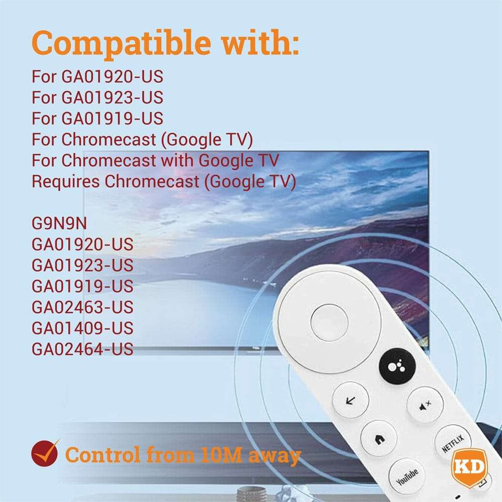 Killer Deals Generic Remote Control for Chromecast with Google TV 4K HDR Snow