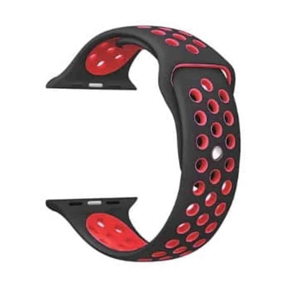 Killer Deals Silicone Strap for 38/40/41mm Apple Watch(M/L) - Black & Red