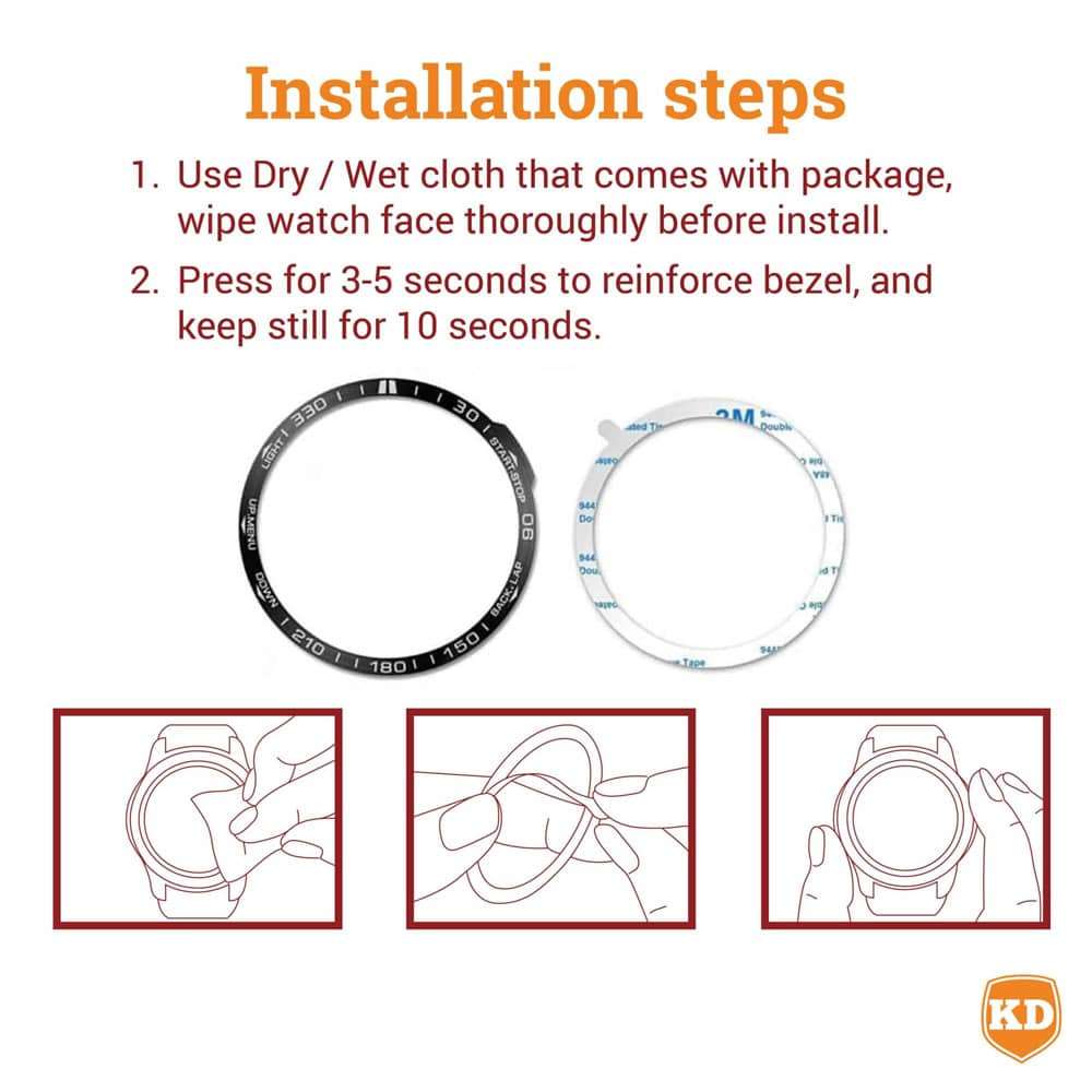 Killer Deals Bezel for Garmin Fenix 7 watch - Silver