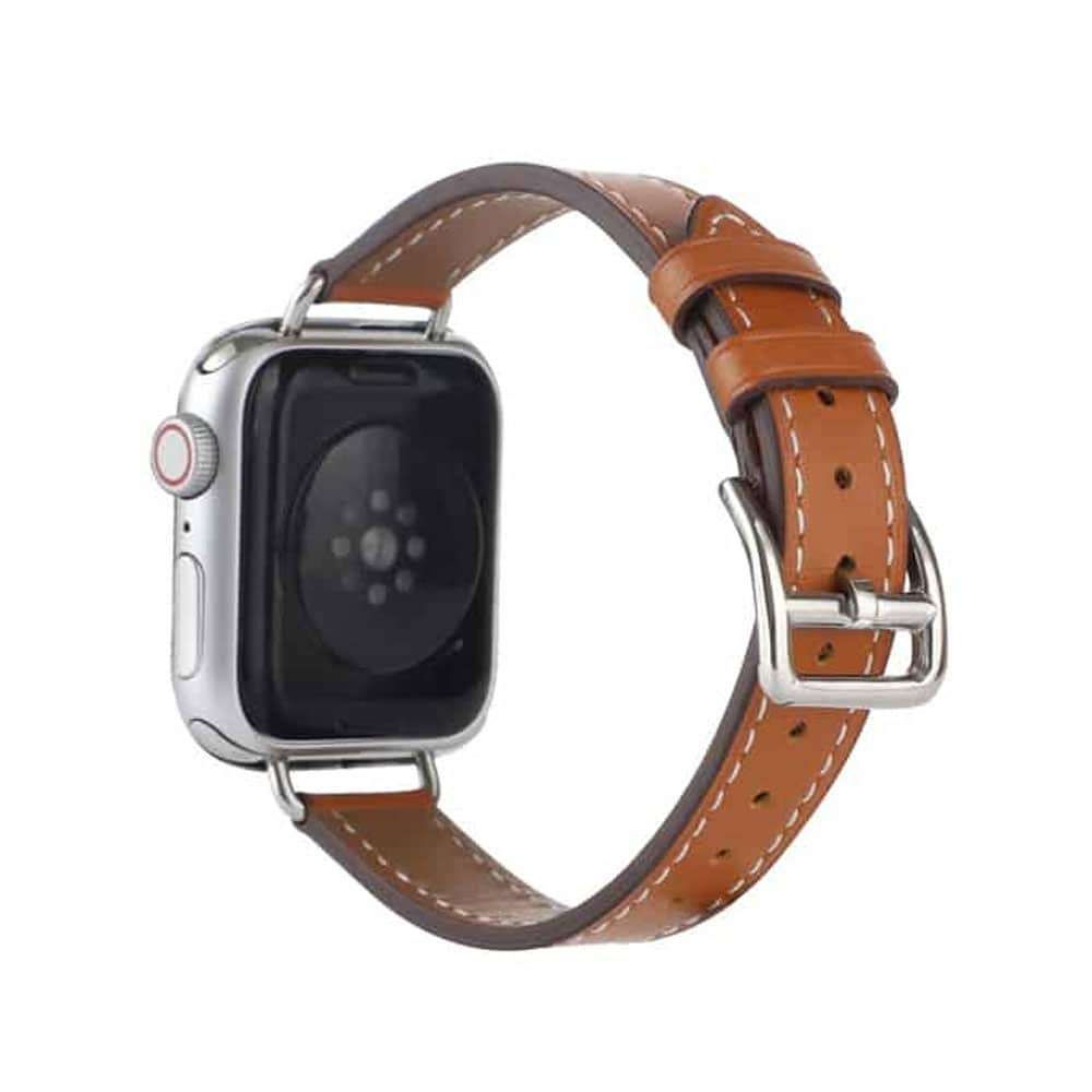 Killer Deals Slim Leather Band Strap for Apple Watch 38/40/41mm - White