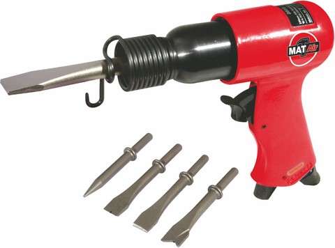 MATAIR HAMMER 150MM W/4PC CHISEL ROUND