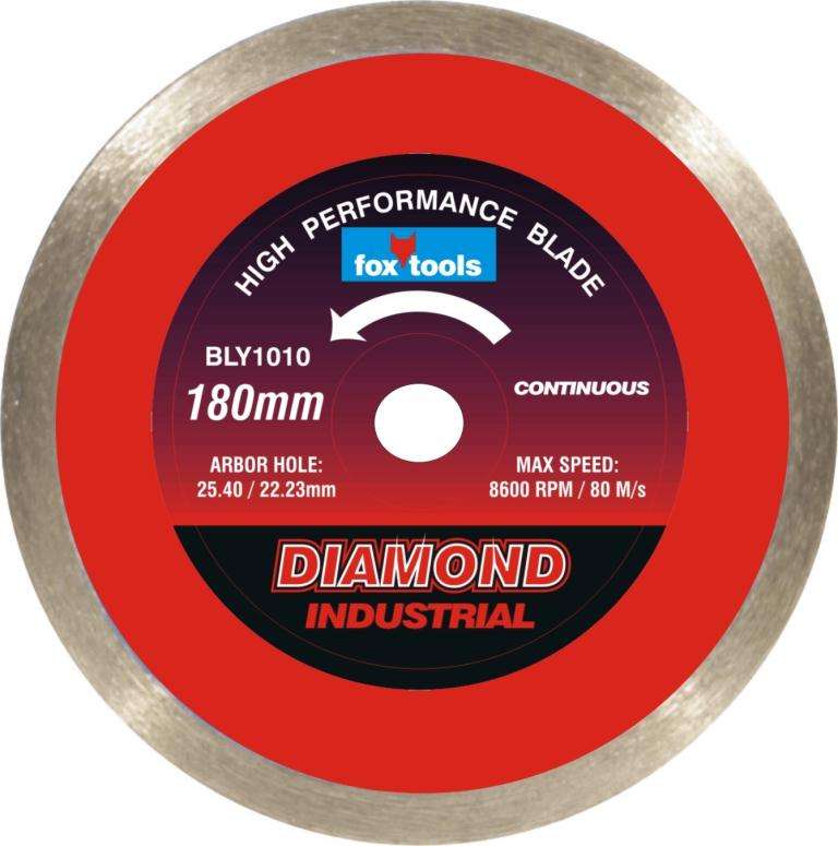 BLADE FOX DIAMOND CONTINUOUS TILE 180MM