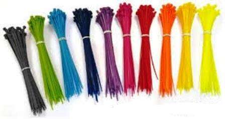 MTS 200PC CABLE TIE COMBO MULTI COLOURED