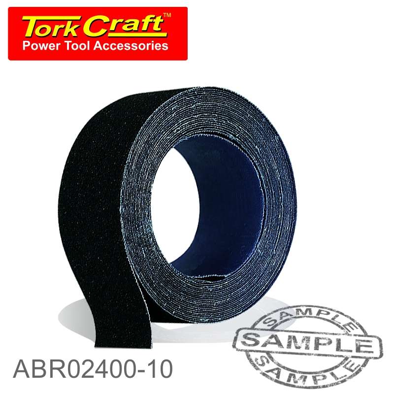 TORK CRAFT EMERY CLOTH 400GRIT 50MM X 10M ROLL
