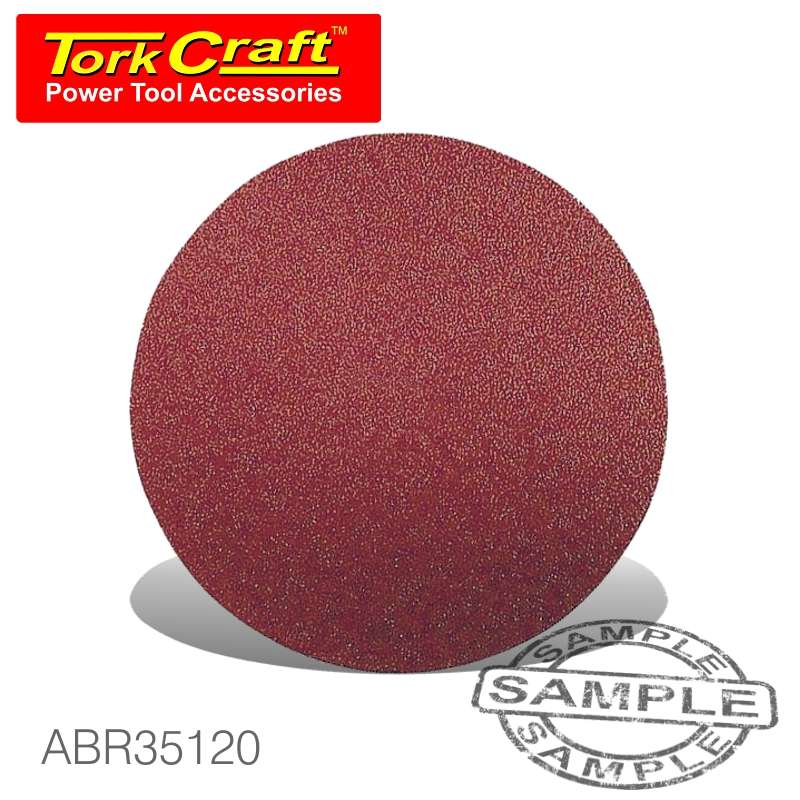TORK CRAFT SANDING DISC VELCRO 150MM 120 GRIT 10/PK