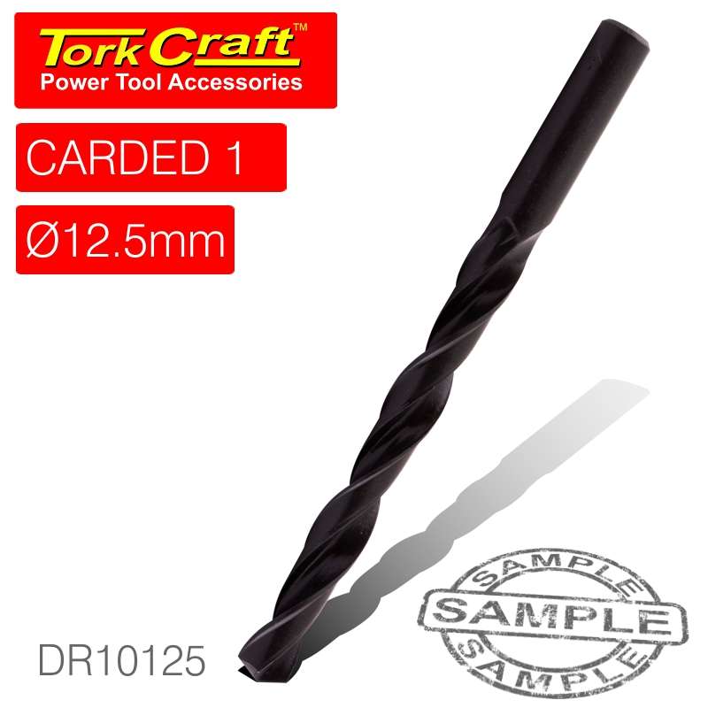 TORK CRAFT DRILL BIT HSS STANDARD 12.5MM 1/CARD