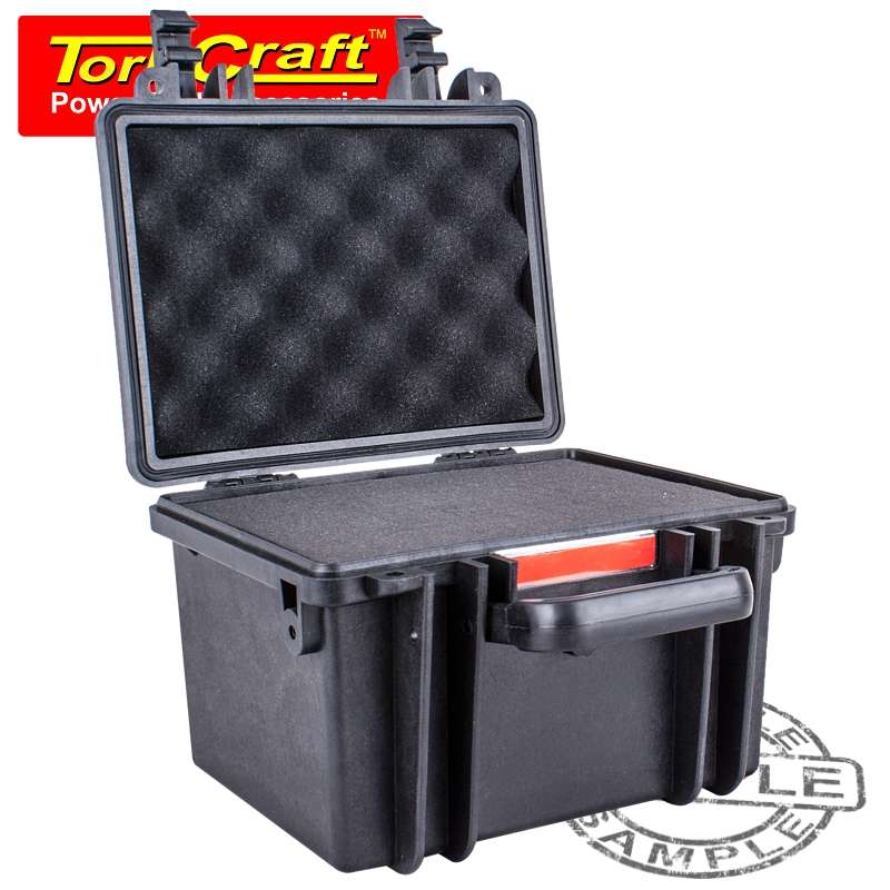HARD CASE 260X230X185MM OD WITH FOAM BLACK WATER & DUST PROOF (221614)