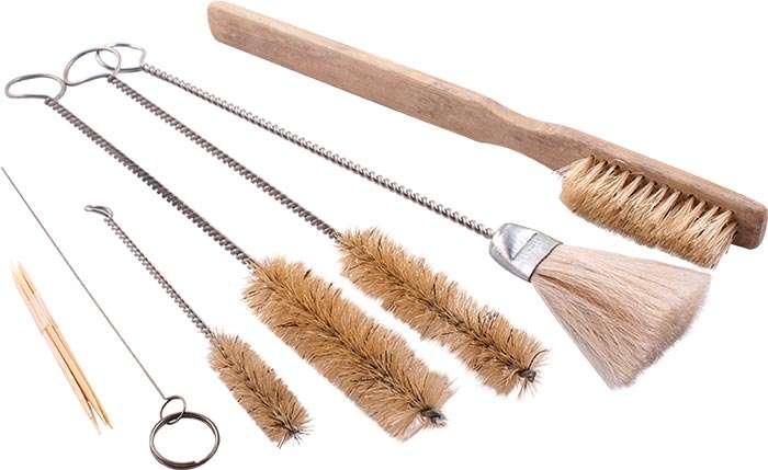 AIRCRAFT SET OF CLEANING BRUSHES 6PCE FOR SPRAY GUNS