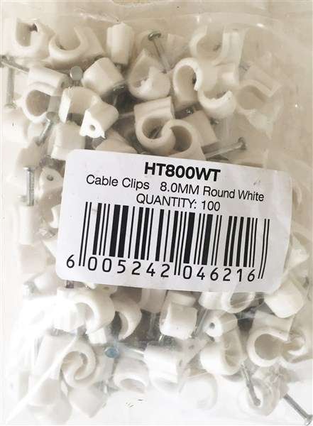 SADDLES PVC  8MM ROUND BOX 100