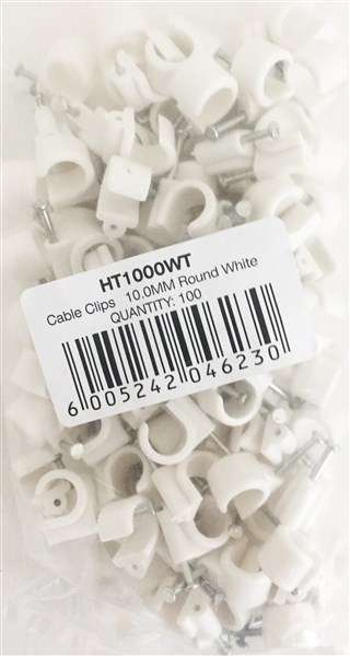 SADDLES PVC 10MM ROUND BOX OF 100