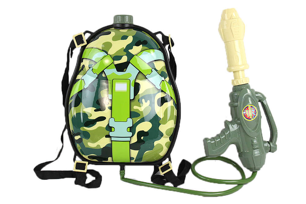 Green Camo Water Gun Back Pack