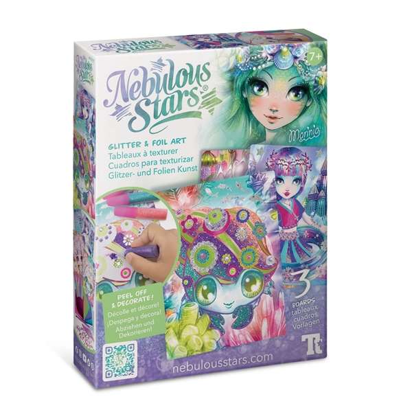 Nebulous Stars Glitter and Foil Art Marinia