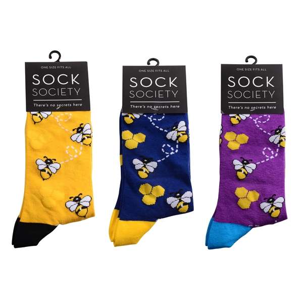 Sock Society Buzzy Bee Pack of 3