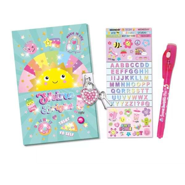 Hot Focus Diary with Light-Up Cover Rainbow