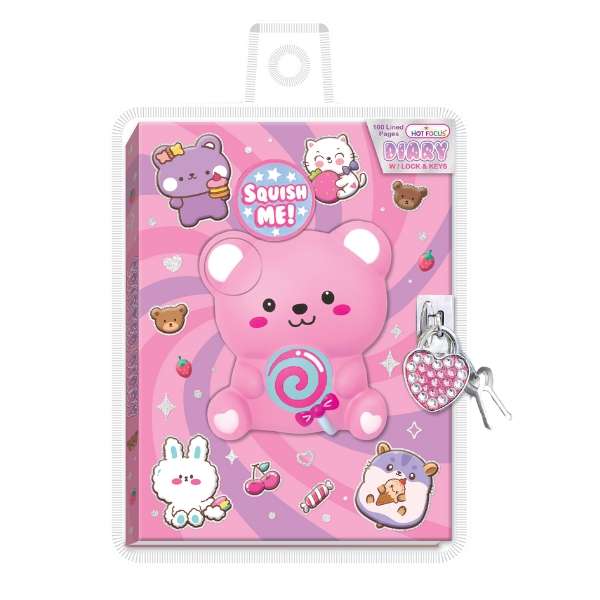 Hot Focus Kawaii Diary with Lock & Key