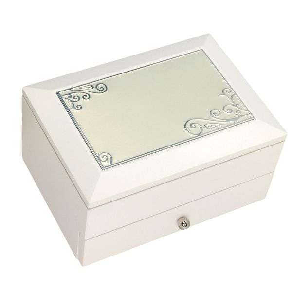 Jewellery Box White With Drawer