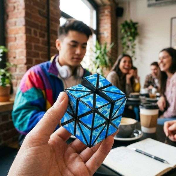 Magic Cube Blue Marble 6PC
