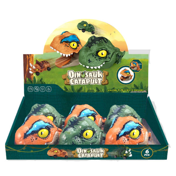Catapult Dino Car Display 6/pc