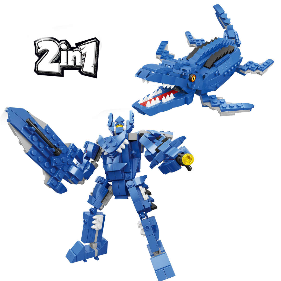 Dinosaur Building Blocks Mosasaurus 319pcs 2-in-1
