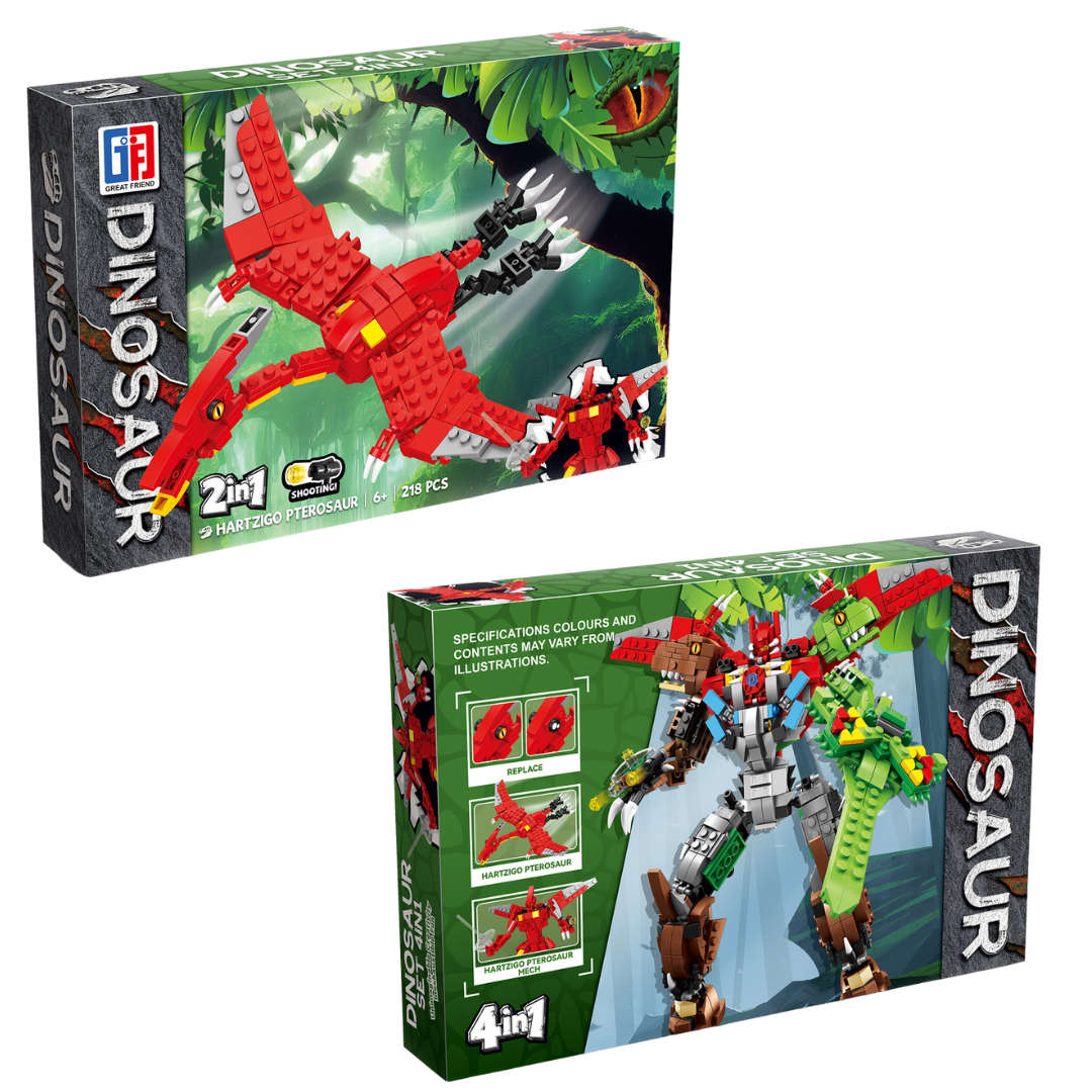 Dinosaur Building Blocks Pterosaur 218pcs 2-in1