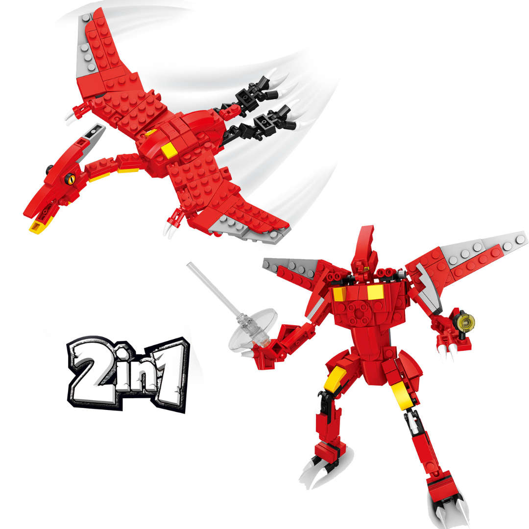 Dinosaur Building Blocks Pterosaur 218pcs 2-in1