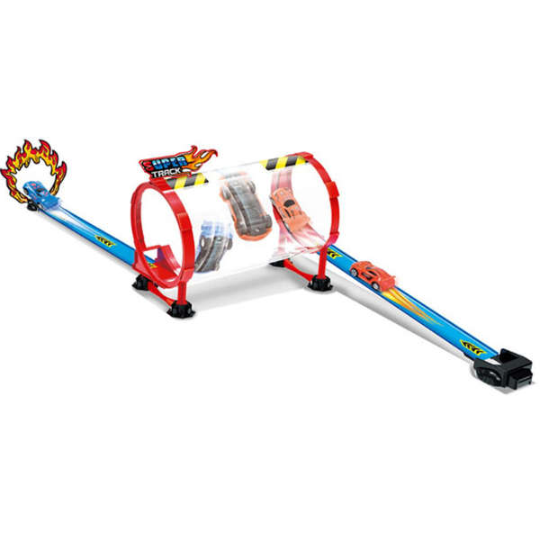 Speed Pull-back rail car (with 2 cars)