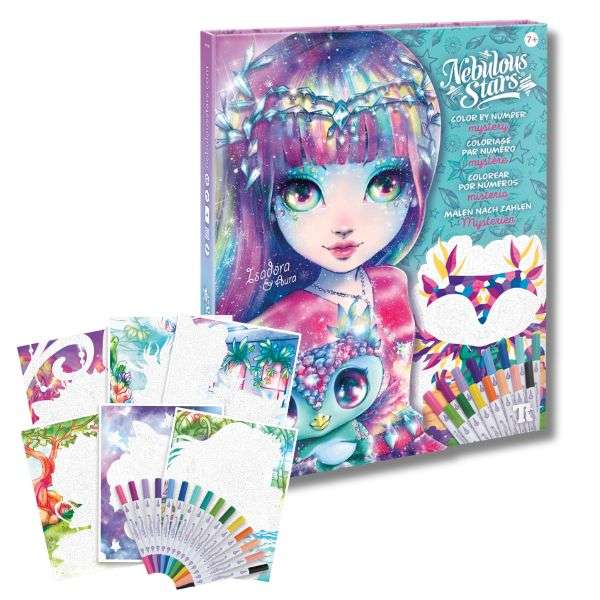 Nebulous Stars Mystery Color By Number Set Isadora