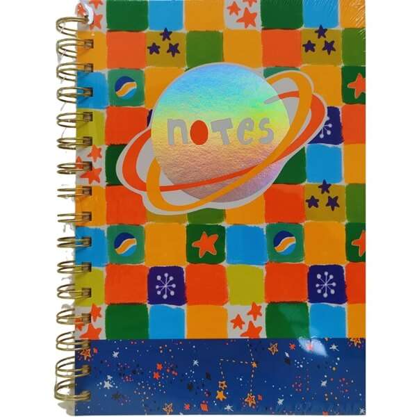 Notebook A5 Neon Planet & Stars