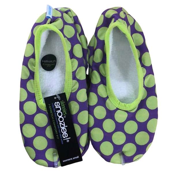 Skinnies Lime Dots Lightweight Slippers