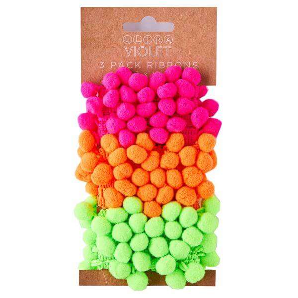 Pom Pom Ribbon Neon