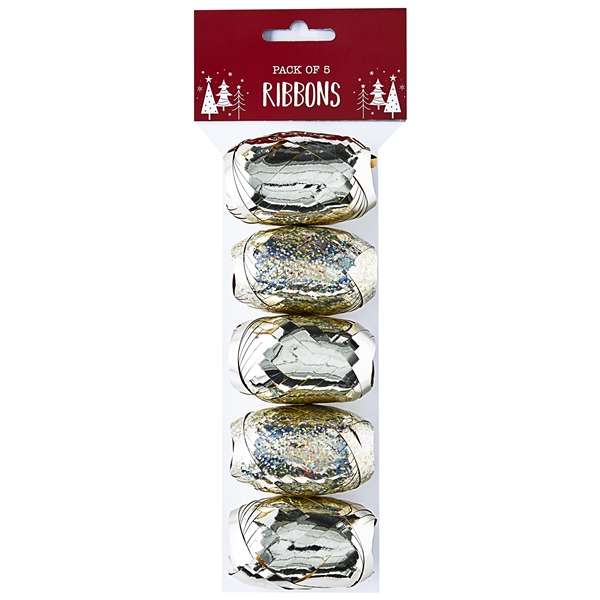 Ribbon 5pk Gold