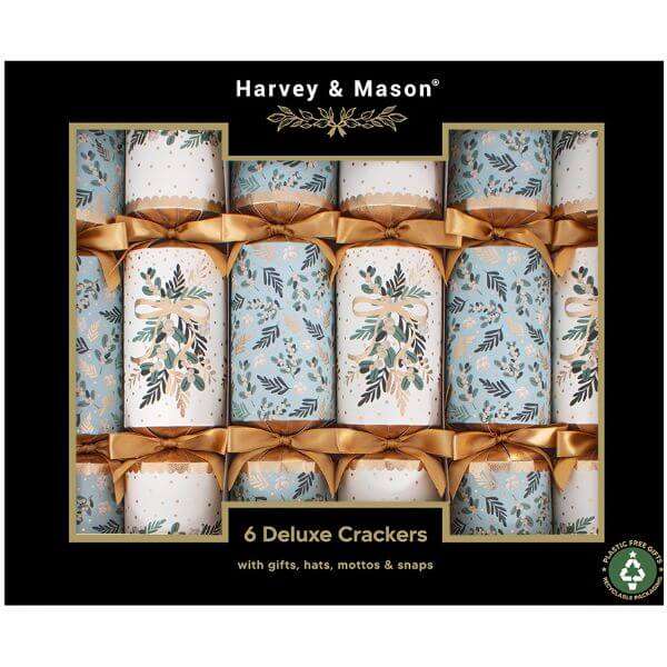 Christmas Crackers 6 Deluxe Mistletoe